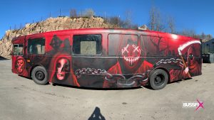 Graffiti russebuss Nightmare 2019