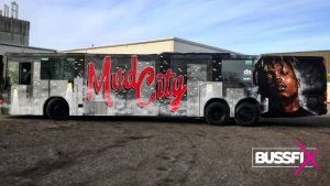 Graffiti russebuss Mud City 2020